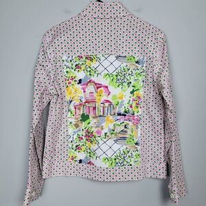 Vintage Details by Bushwacker Jacket Small Lightweight Garden Pink Art To Wear